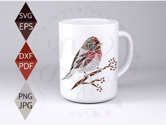 Redpoll Bird Svg