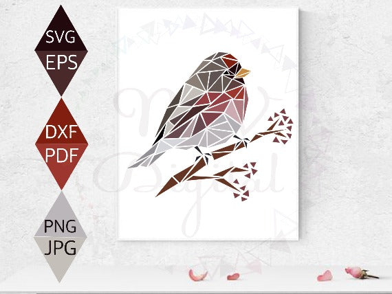 Redpoll Bird Svg