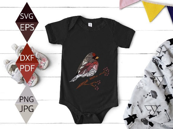 Redpoll Bird Svg