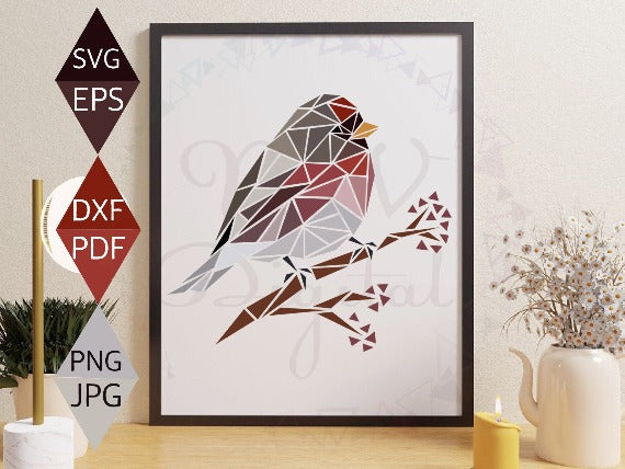 Redpoll Bird Svg