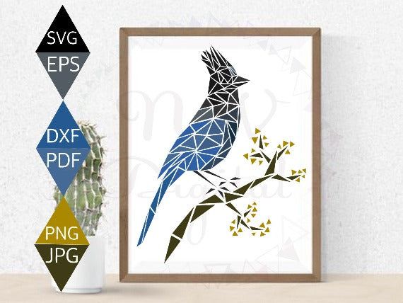 Steller's Jay Bird Svg