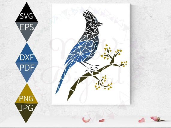 Steller's Jay Bird Svg