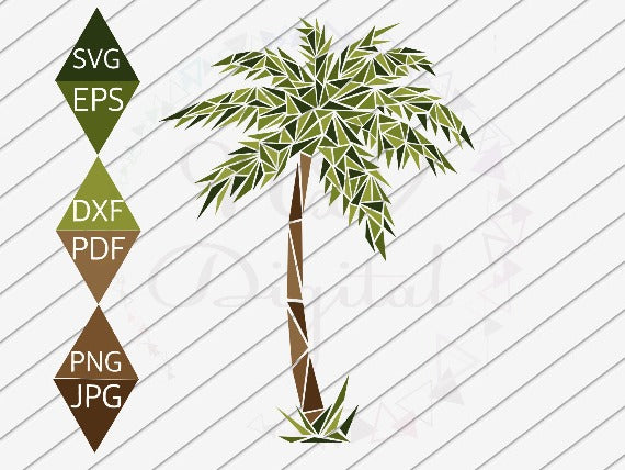 Beach Palm Tree Svg