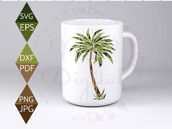 Tropical Palm Tree Svg