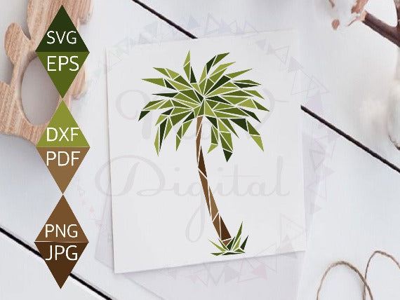 Tropical Palm Tree Svg