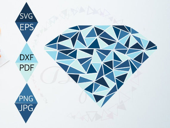 Blue Diamond Svg