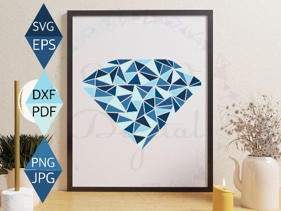 Blue Diamond Svg