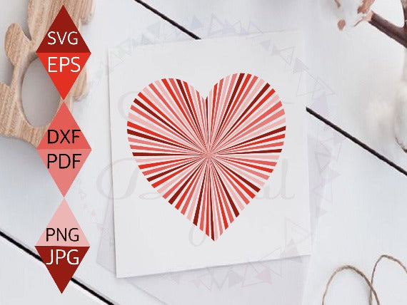 Contemporary Red Heart Svg