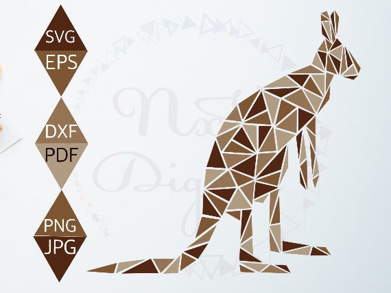 Rustic Kangaroo Svg