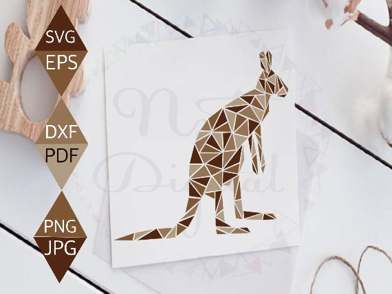 Rustic Kangaroo Svg