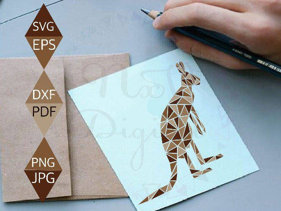 Rustic Kangaroo Svg