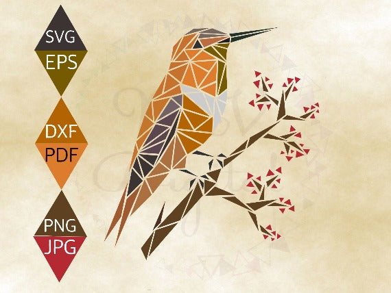 Rufous Hummingbird SVG