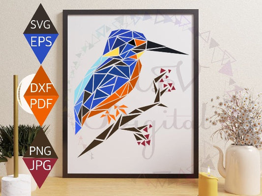 kingfisher bird svg