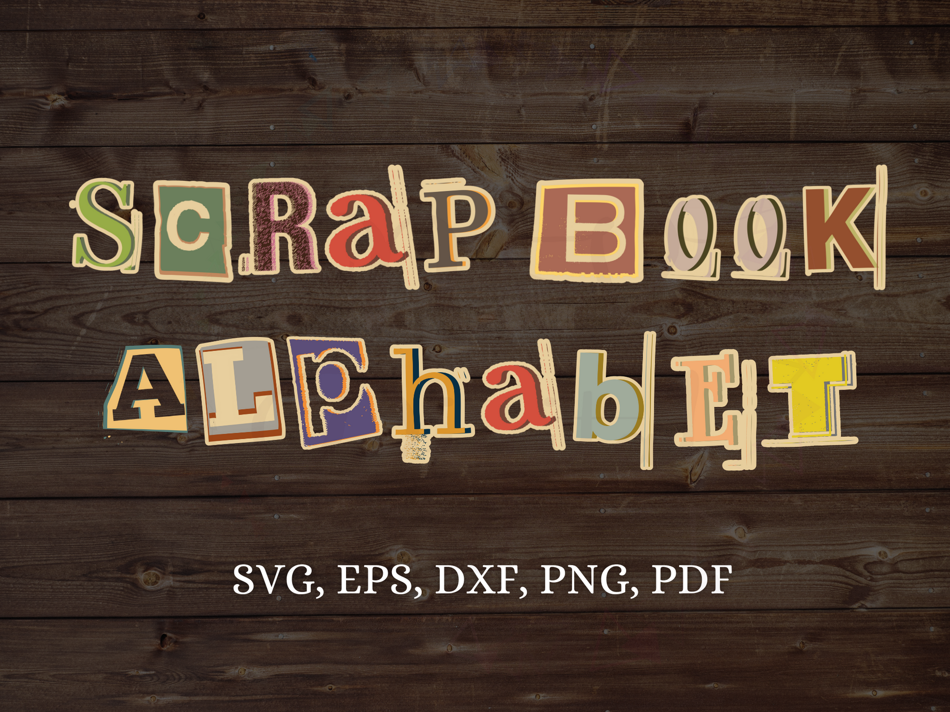  Scrapbook Alphabet Kit Png