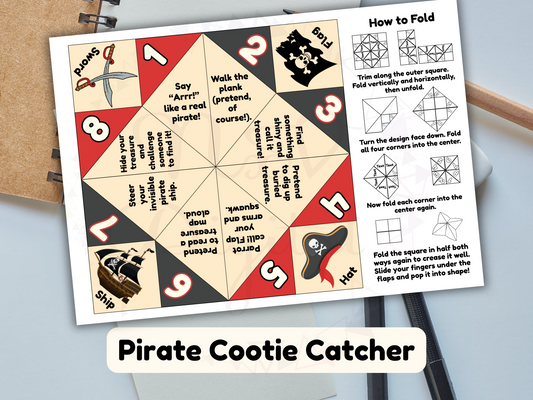 Pirate joke and fortune prompts visible