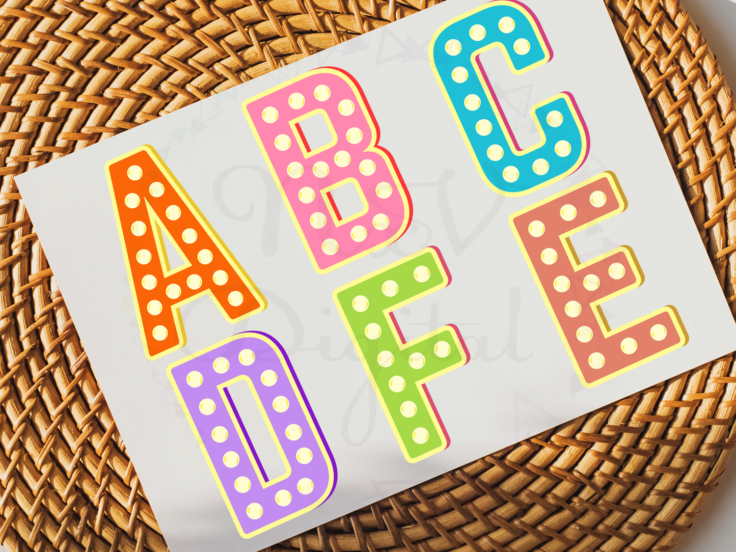 Retro Lightbulb Alphabet Png