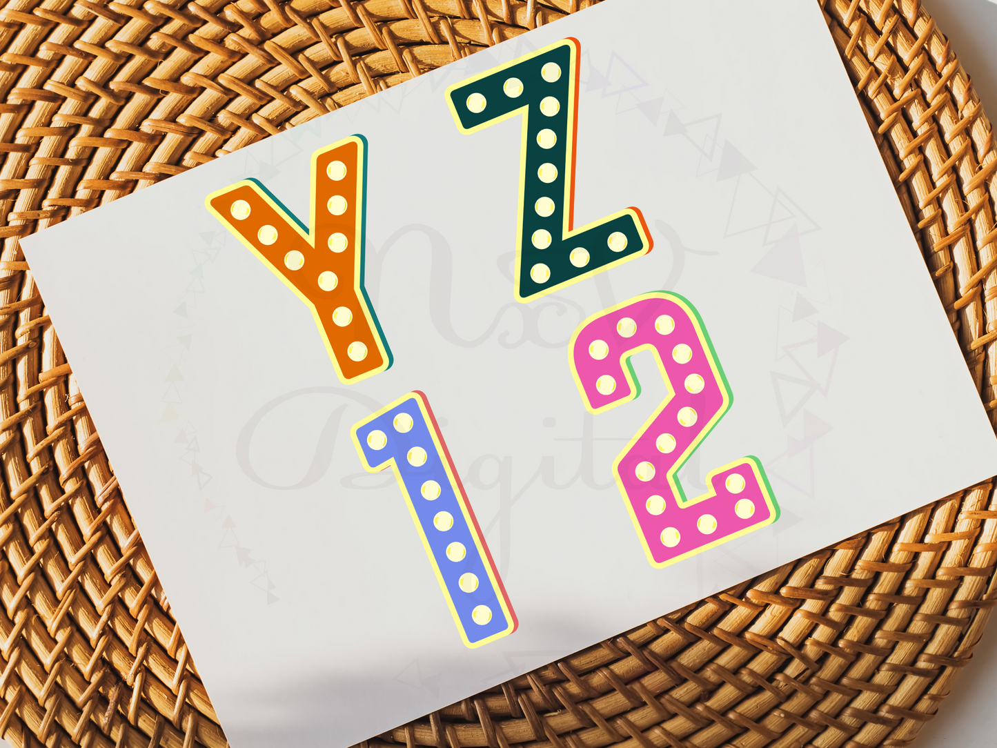 Cute Retro Colour Sticker bundle Png