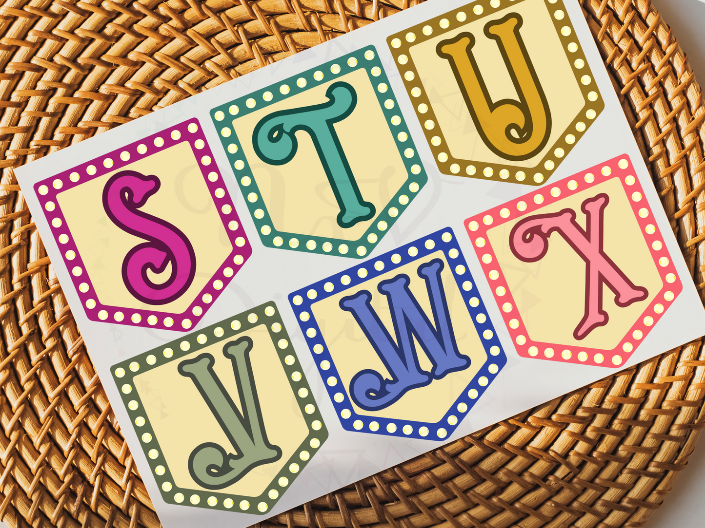 Retro Alphabet Doodle banner