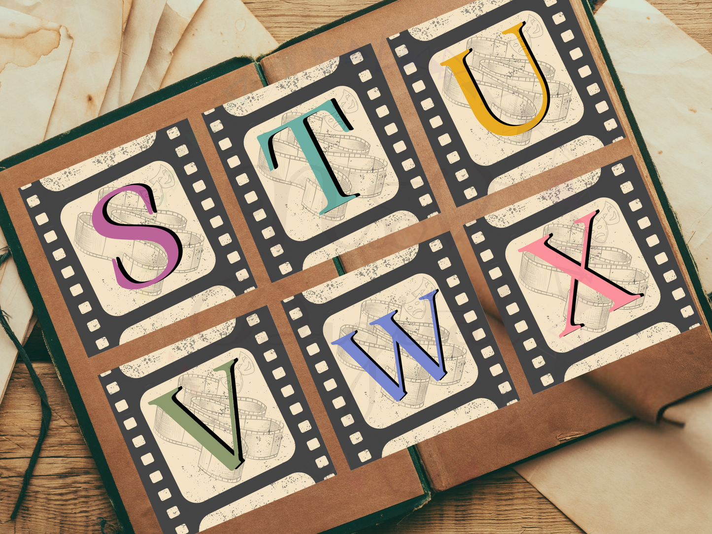 Vintage Cinema Alphabet