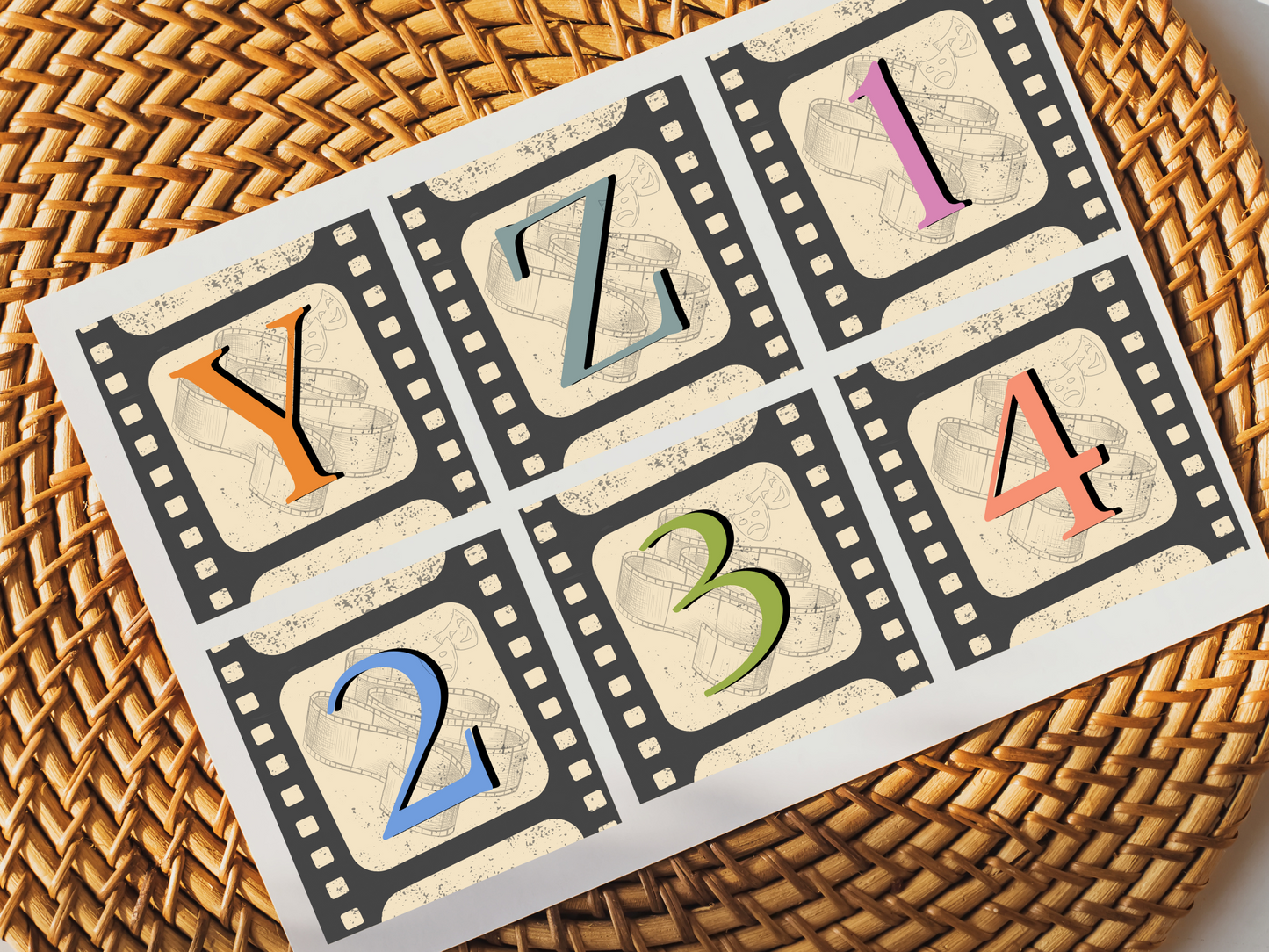 Vintage Cinema Alphabet