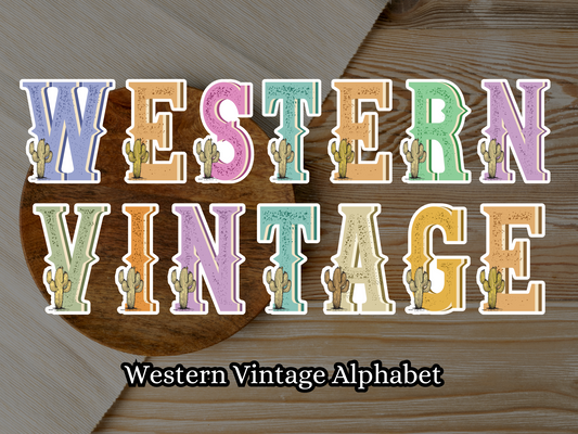 Western Vintage Alphabet