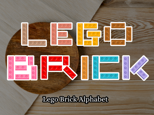 Lego Bricks Alphabet and Number Set