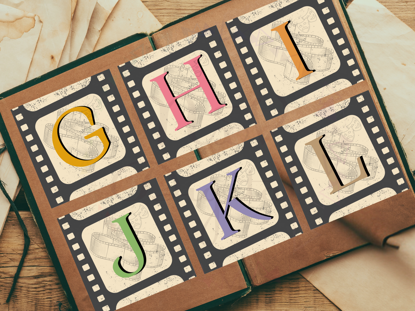 Vintage Cinema Alphabet